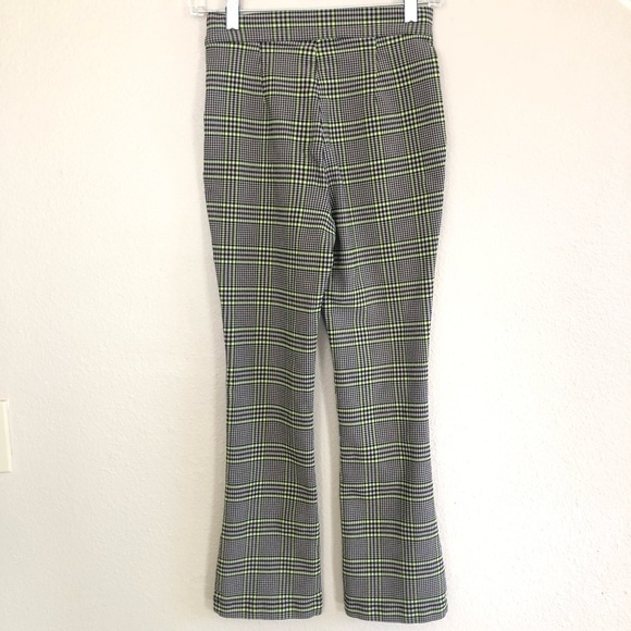Urban Outfitters Plaid Slim Fit Flare Leg Pants Size US 0/UK 4 - Picture 4 of 15